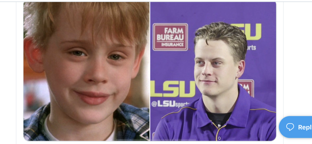 Image result for joe burrow macaulay culkin